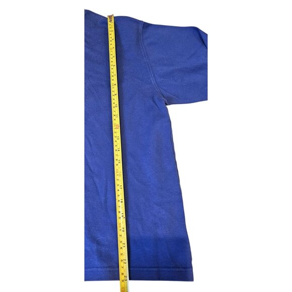 Disney Winnie The Pooh VTG Embroidered Turtleneck Shirt Blue Long Sleeve Sz L - Picture 8 of 13